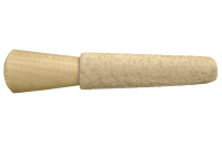 Насадка войлочная конусообразная на деревяном конусе (d-15x25 мм, L-125 мм)