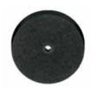 Резинка силиконовая EVE черная диск 22х6 мм R22/6m