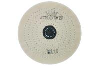 Круг муслиновый CROWN белый d-150мм, 15 слоев (с кож. пятаком)
