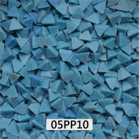 Наполнитель пластиковый синий грубій AVALON 05PP10 (пирамида 10х10 мм) (1 кг)