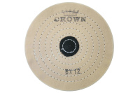 Круг муслиновый CROWN белый d-150мм, 12 слоев (с кож. пятаком)