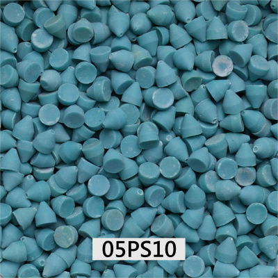 Наполнитель пластиковый синий грубій AVALON 05PS10 (конус 10х10 мм) (1 кг)