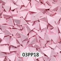 Наполнитель пластиковый розовый AVALON 03PP18 (пирамида 18х18 мм) (1 кг)